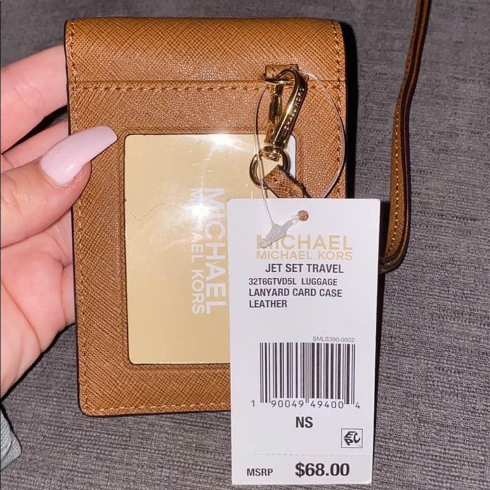 Michael Kors Leather Lanyard Wallet